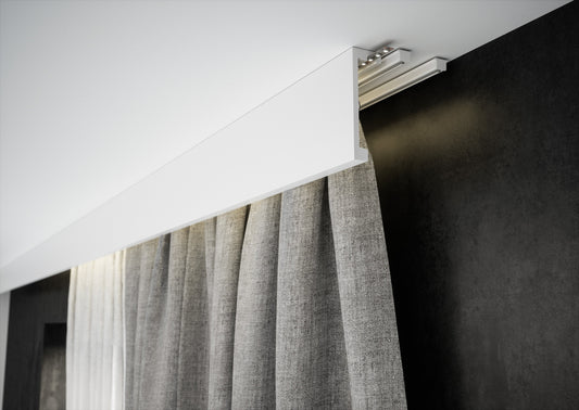 Sklep z listwami listwy przypodlogowe Creativa LK-02M Creativa Listwa karniszowa biała RAL9003