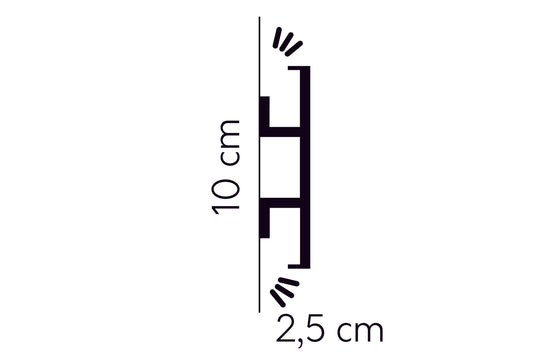 QL017 Mardom Decor Listwa ścienna