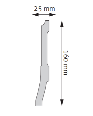LPC-35 F Creativa Listwa przypodłogowa gięta