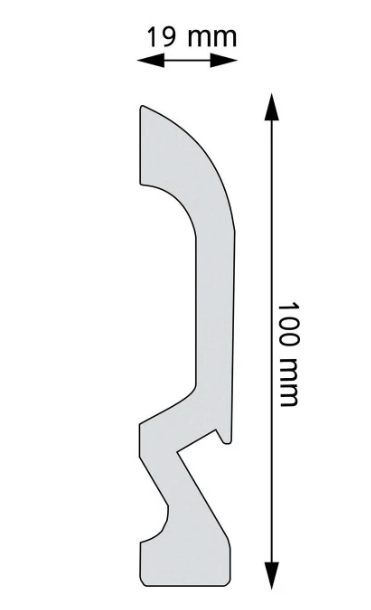 LPC-19LE Creativa Listwa przypodłogowa LED