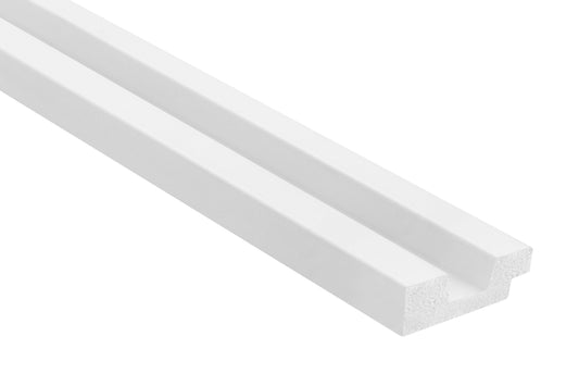 Zakończenie lewe do lameli Stretto białe do malowania Mardom Decor - zdjęcie produktowe