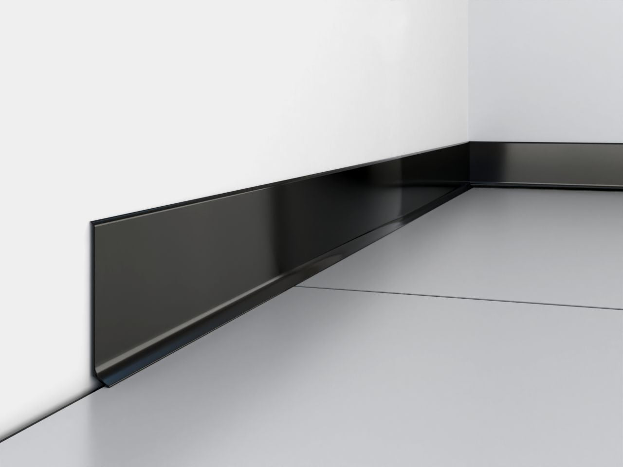 LP80-RAL9005 Creativa listwa przypodłogowa 80mm RAL9005