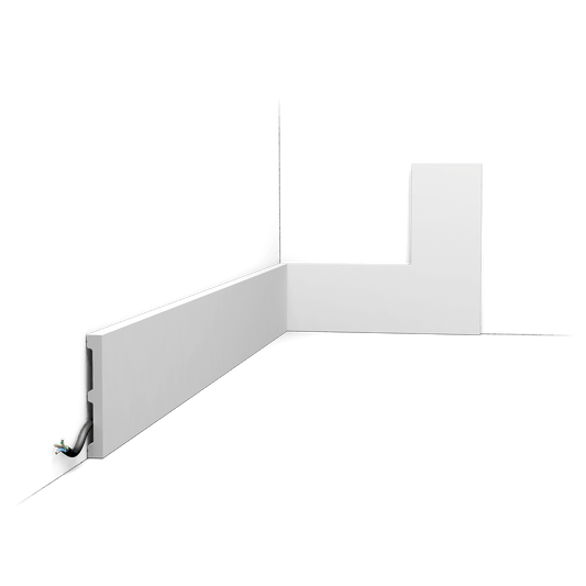 SX163-RAL9003 Orac Decor Listwa przypodłogowa biała RAL 9003 200 cm – zdjęcie produktowe