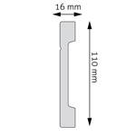 LPC-20I Creativa Listwa przypodłogowa 244 cm – kształt profilu, zdjęcie 2