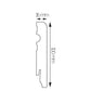 LMDF-07 Creativa Listwa przypodłogowa biała RAL 9003 220 cm – zdjęcie 3
