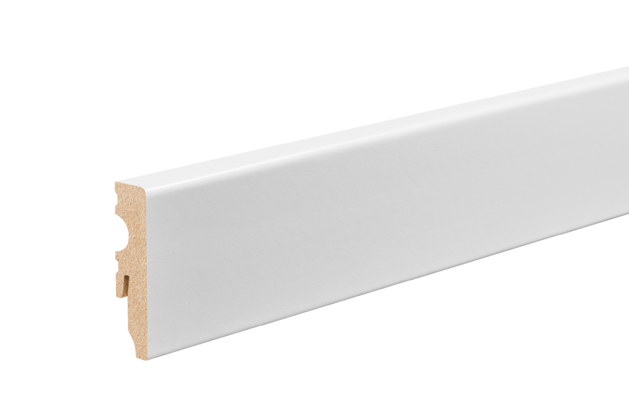LMDF-01M Creativa Listwa przypodłogowa biała RAL 9003 220 cm