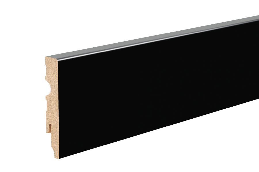 LMDF-04MC Creativa Listwa przypodłogowa czarna RAL 9005 220 cm