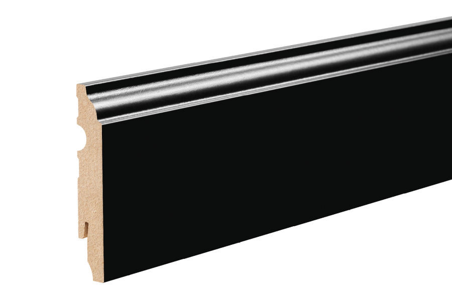 LMDF-06MC Creativa Listwa przypodłogowa czarna RAL 9005 220 cm