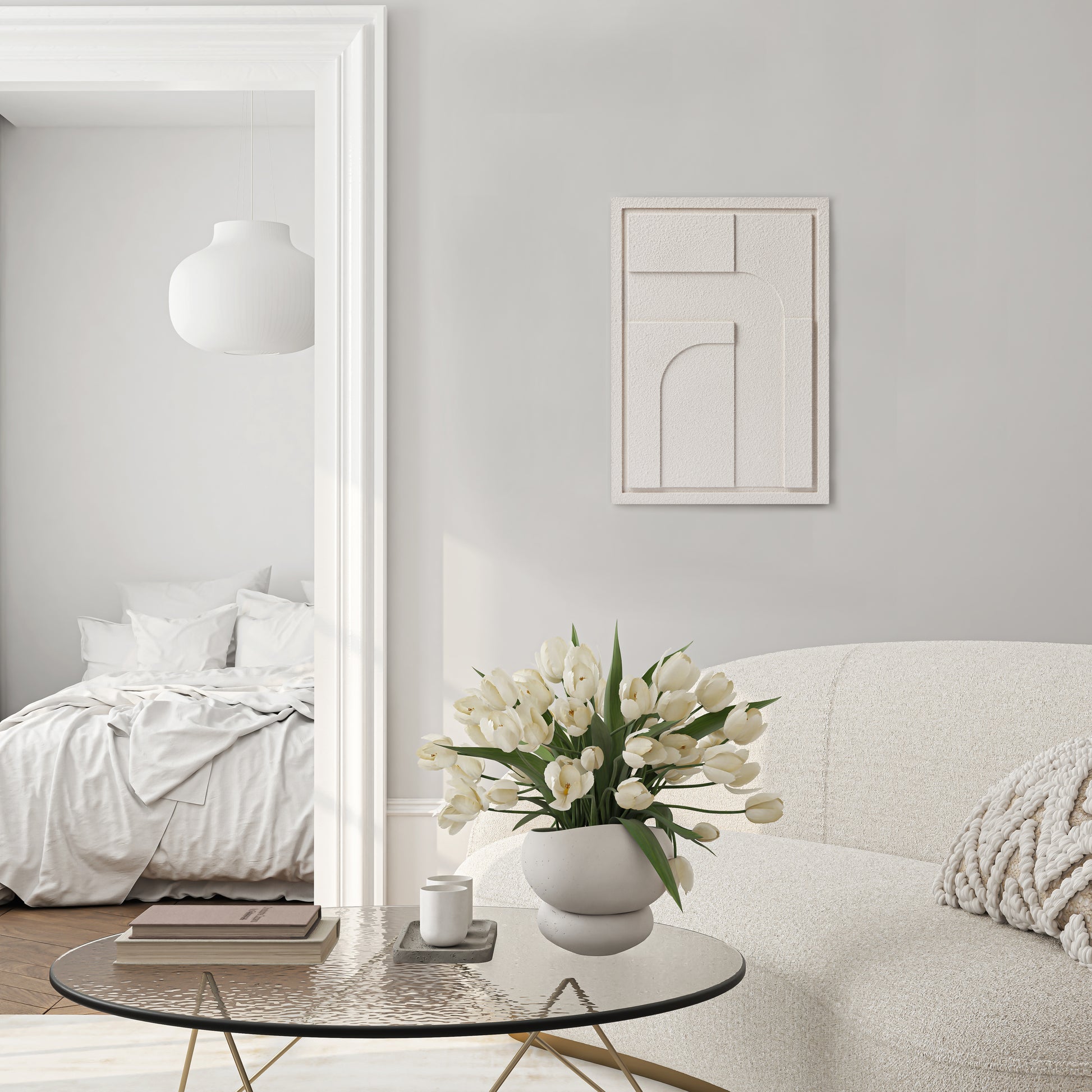 WDG4 Wall Decor GEOMETRIC 4 – aranżacja 2 (producent Creativa / MURSO)