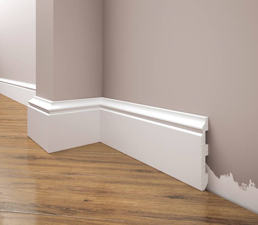 LPC-07SREBRNA Creativa Listwa przypodłogowa srebrna 244 cm – kształt profilu (zdjęcie poglądowe)