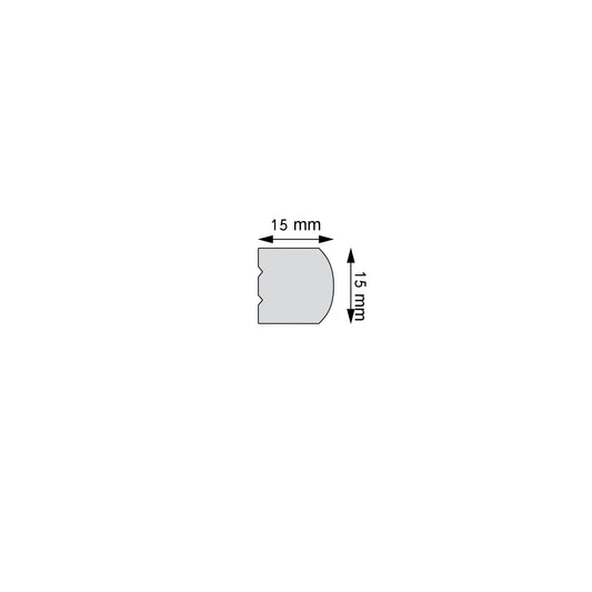 LNG-63 Creativa listwa ścienna – rysunek techniczny z wymiarami (producent Creativa)