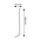 NW100-7021 Creativa narożnik wewnętrzny – rysunek techniczny listwy LP100, do której pasuje element (archiwum sklepu)