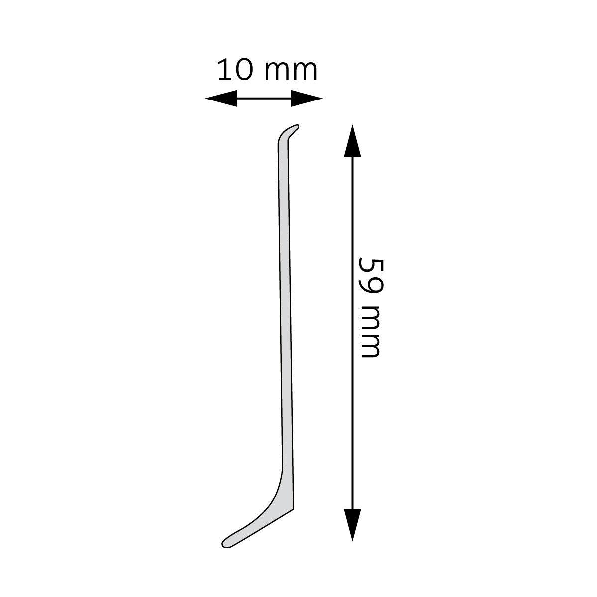LLP59-9005 Creativa łącznik – rysunek techniczny listwy LP59, do której pasuje element (producent Creativa)
