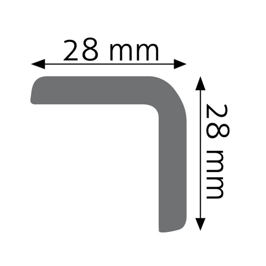 LPC-13/LNG-29 Creativa listwa narożnikowa – rysunek techniczny z wymiarami (producent Creativa)