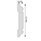 LPC-53F Creativa Listwa ścienna Flex 200 cm – rysunek techniczny