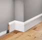 LMDF-06M Creativa Listwa przypodłogowa biała RAL 9003 220 cm – kształt profilu (zdjęcie poglądowe)