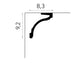 MD161 Mardom Decor listwa sufitowa – rysunek techniczny z wymiarami (producent Mardom Decor)