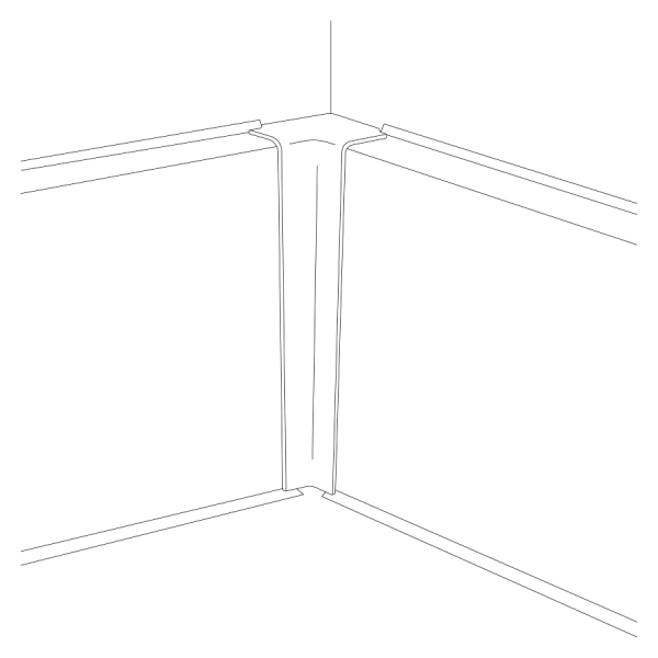 Narożnik wewnętrzny MasterLine – schemat (producent Creativa)