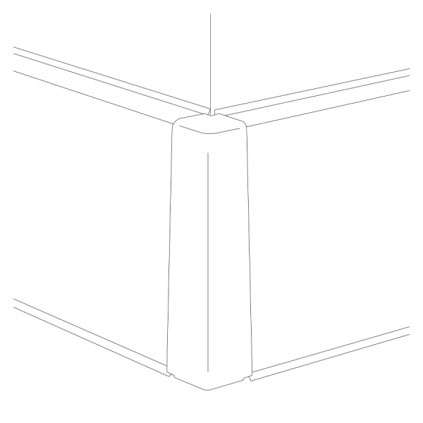 Narożnik zewnętrzny MasterLine – schemat (producent Creativa)