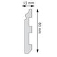 LPC-07SREBRNA Creativa Listwa przypodłogowa srebrna 244 cm – kształt profilu, zdjęcie 2