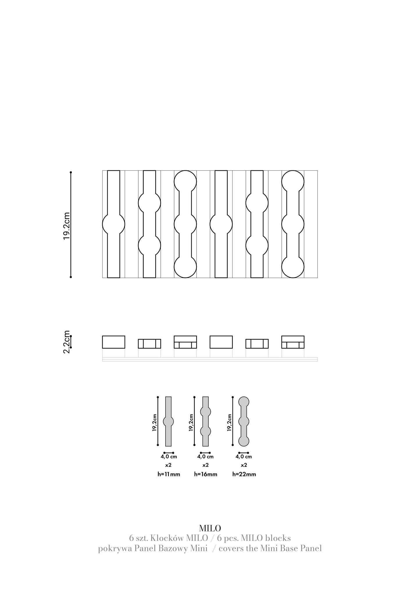 Klocki 3D MILO mini CLICKFORM – zdjęcie 6 (producent MURSO / Creativa)