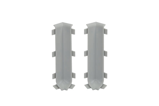 Sklep z listwami listwy przypodłogowe aluminiowe Creativa NZ80-7035 Creativa narożnik zewnetrzny 80mm RAL7035