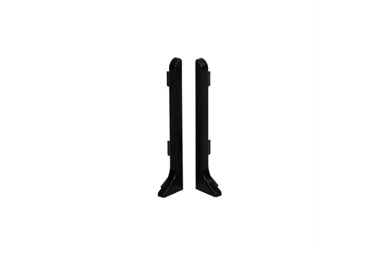 Sklep z listwami listwy przypodłogowe aluminiowe Creativa ZLP59-9005 Creativa zakończenie lewe+prawe 59mm RAL9005