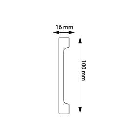 LPC-29SREBRNA Creativa Listwa przypodłogowa srebrna 244 cm – kształt profilu, zdjęcie 2