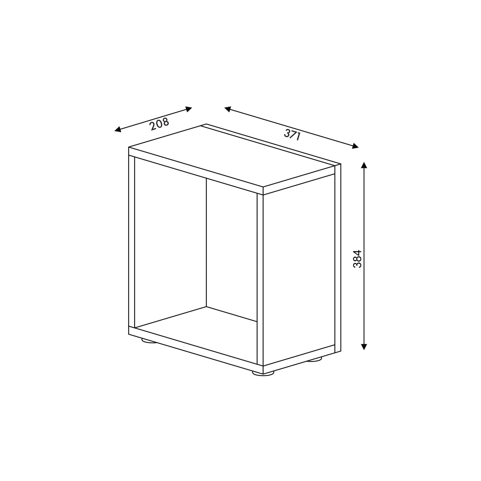 Półka BOX 208 CLICKFORM – zdjęcie 3 (producent MURSO / Creativa)