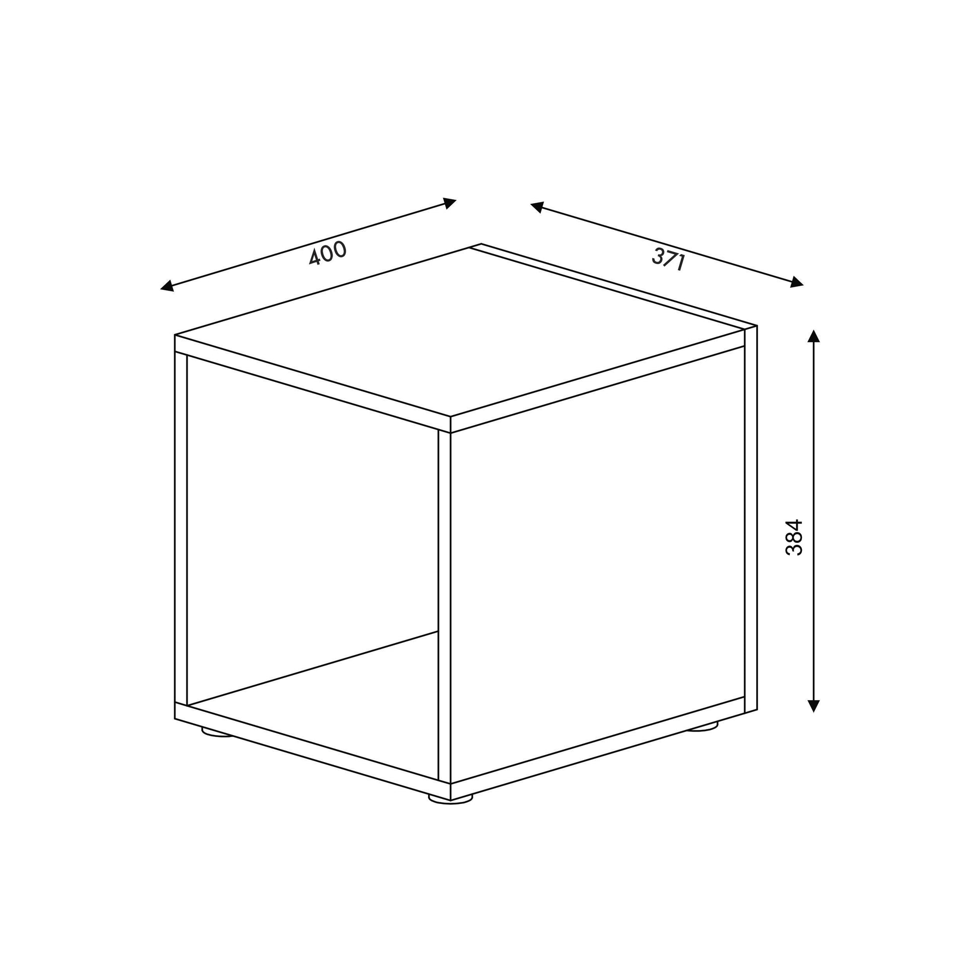 Półka BOX 400 CLICKFORM – zdjęcie 3 (producent MURSO / Creativa)