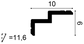 Rysunek techniczny przekroju C390 Orac Decor