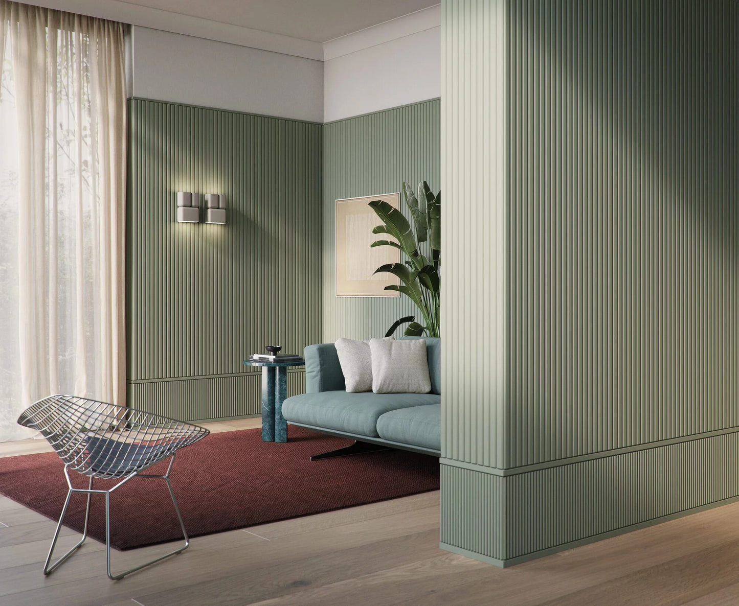 CANELÉ S NMC Panel ścienny – zdjęcie produktu w zastosowaniu (materiał NMC)