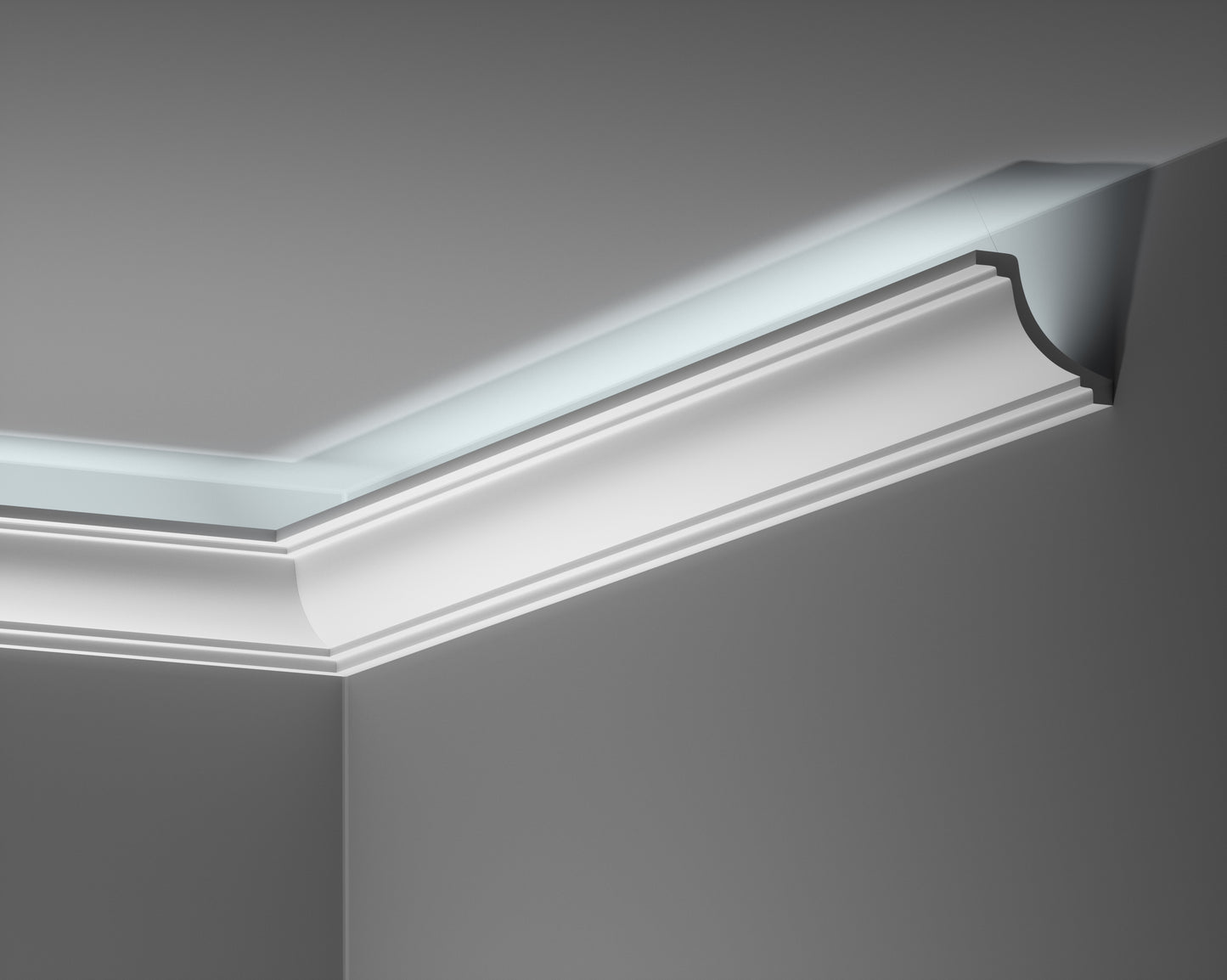 LGG-38 / LGG-38 Flex Creativa listwa sufitowa – wersja z podświetleniem LED (producent Creativa)