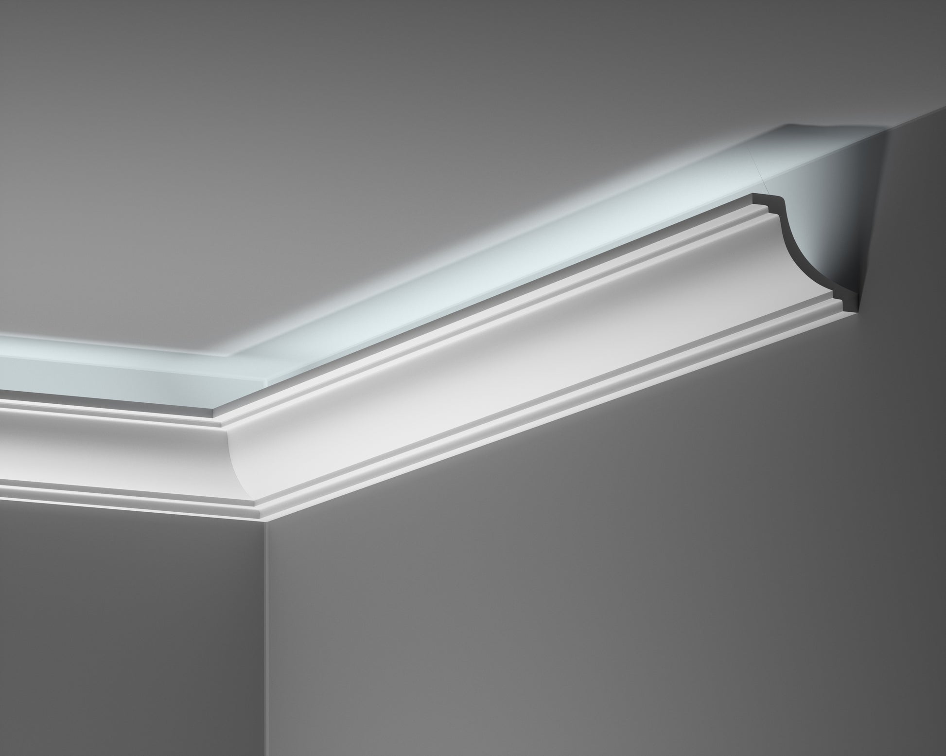 LGG-38 / LGG-38 Flex Creativa listwa sufitowa – wersja z podświetleniem LED (producent Creativa)