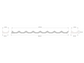 Mardom Decor Panele ścienne LUMIO - przekrój techniczny: wymiar pojedynczych elementów (panel, zakończenie lewe, zakończenie prawe)