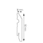 LMDF-06 Creativa Listwa przypodłogowa biała RAL 9003 220 cm – zdjęcie 3