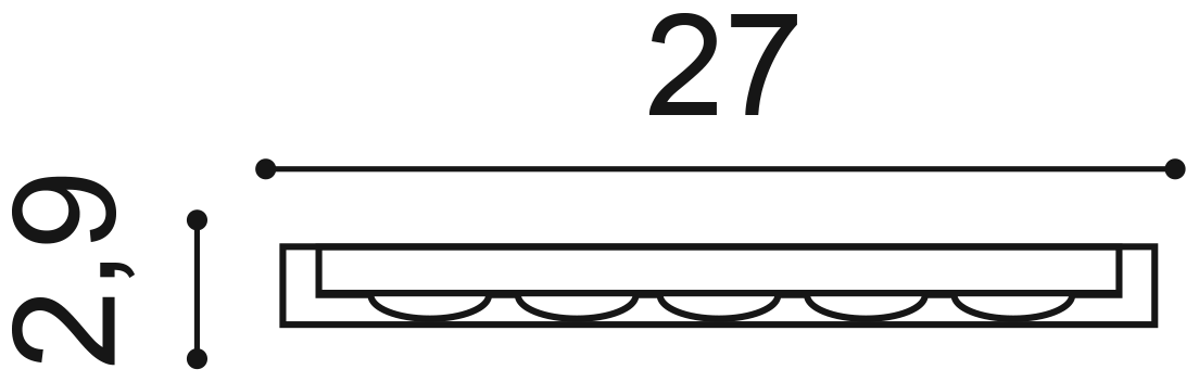 K250 Orac Decor Pilaster – przekrój techniczny