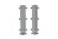 Sklep z listwami listwy przypodłogowe aluminiowe Creativa NW100-7035 Creativa narożnik wewnętrzny 100mm RAL7035
