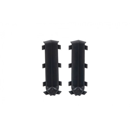 NW100-7021 Creativa narożnik wewnętrzny 100mm do listwy przypodłogowej aluminiowej LP100, kolor 7021 – zdjęcie produktowe