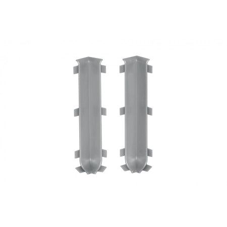 NW100-7035 Creativa narożnik wewnętrzny 100mm do listwy przypodłogowej aluminiowej LP100, kolor 7035 – zdjęcie produktowe