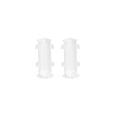 NW59-9003 Creativa narożnik wewnętrzny 59mm do listwy przypodłogowej aluminiowej LP59, kolor 9003 – zdjęcie produktowe