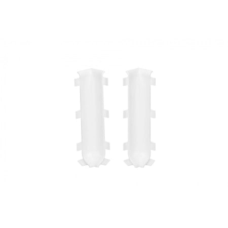 NW80-9003 Creativa narożnik wewnętrzny 80mm do listwy przypodłogowej aluminiowej LP80, kolor 9003 – zdjęcie produktowe