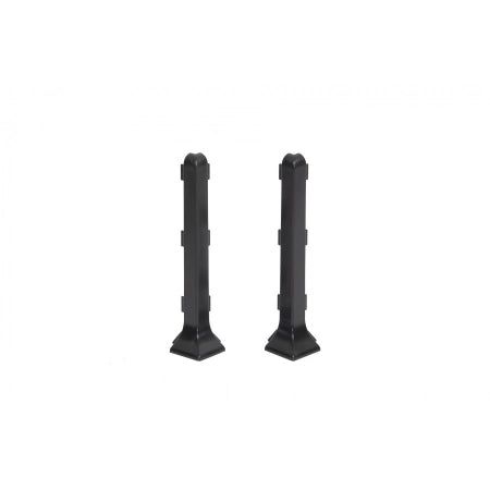 NZ100-7021 Creativa narożnik zewnętrzny 100mm do listwy przypodłogowej aluminiowej LP100, kolor 7021 – zdjęcie produktowe