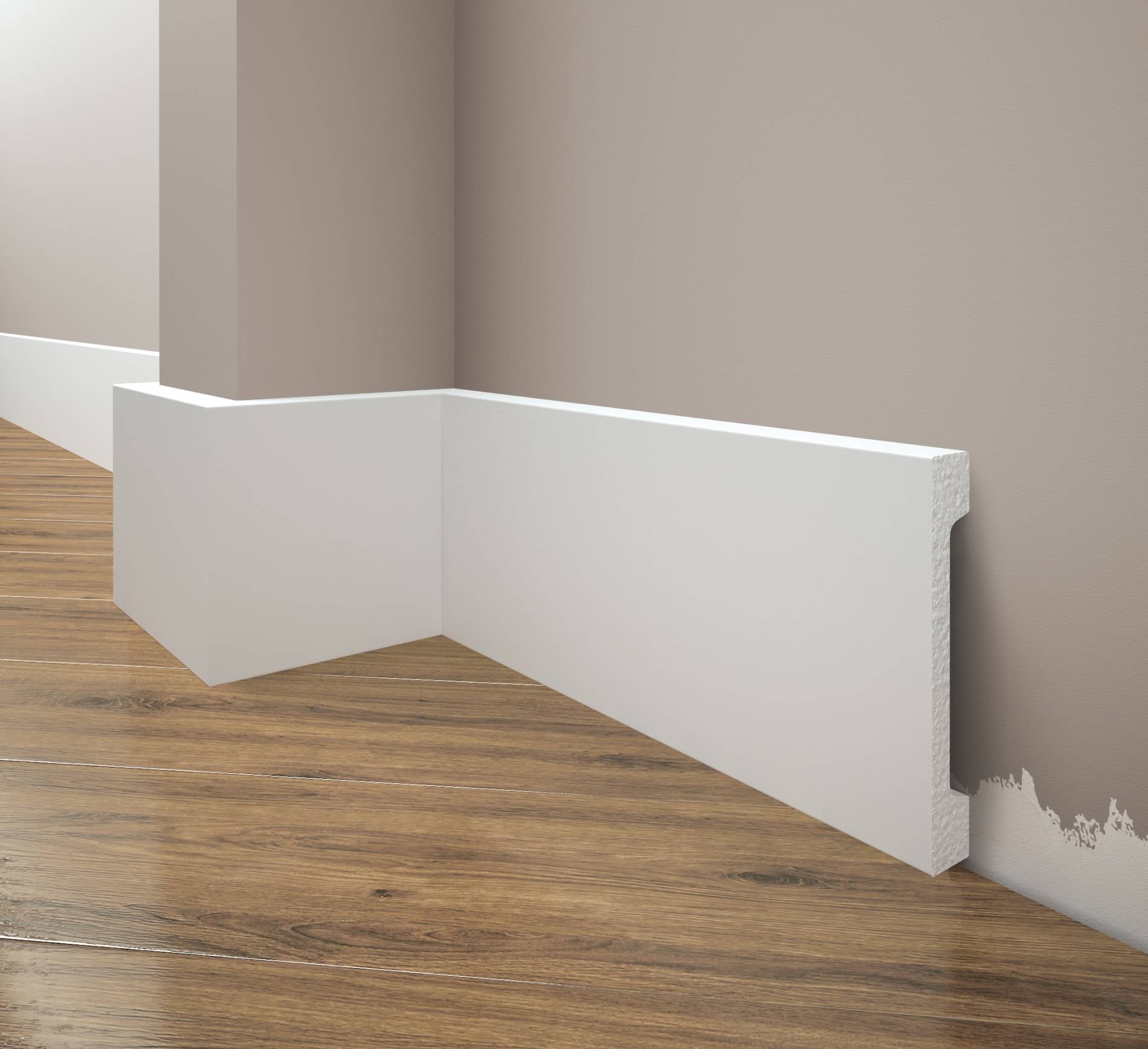 LPC-29SREBRNA Creativa Listwa przypodłogowa srebrna 244 cm – kształt profilu (zdjęcie poglądowe)