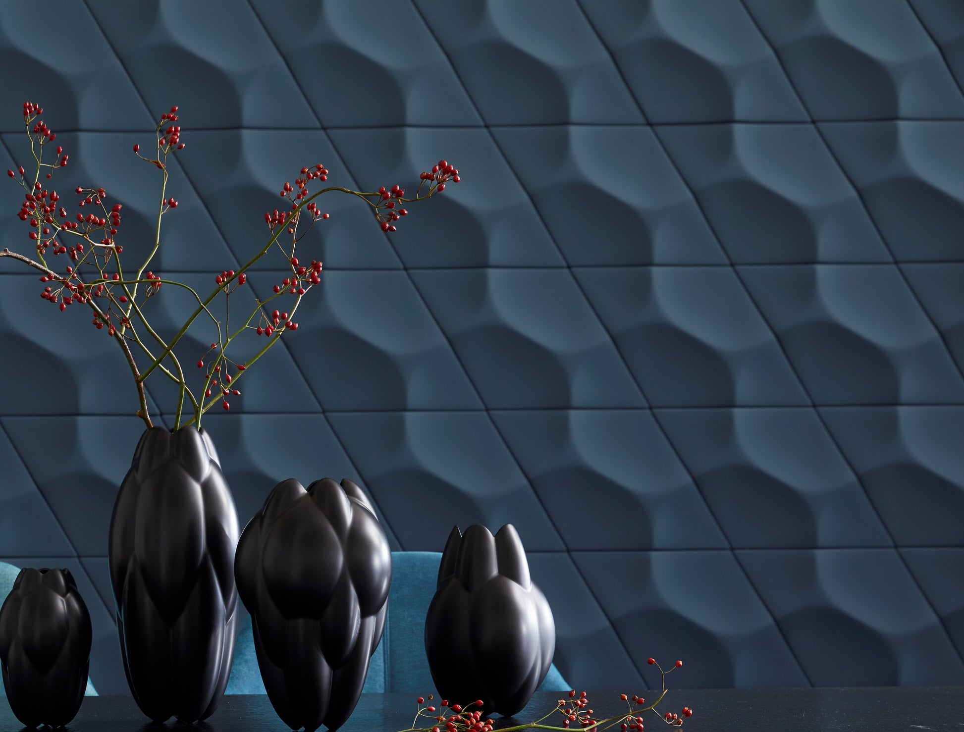 RAY 3015487 NMC ARSTYL – elementy 3D pomalowane na granatowo, zbliżenie (zdjęcie producenta)