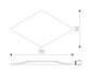RAY 3015487 NMC ARSTYL – rysunek techniczny z wymiarami 55 × 32 × 3,3 cm