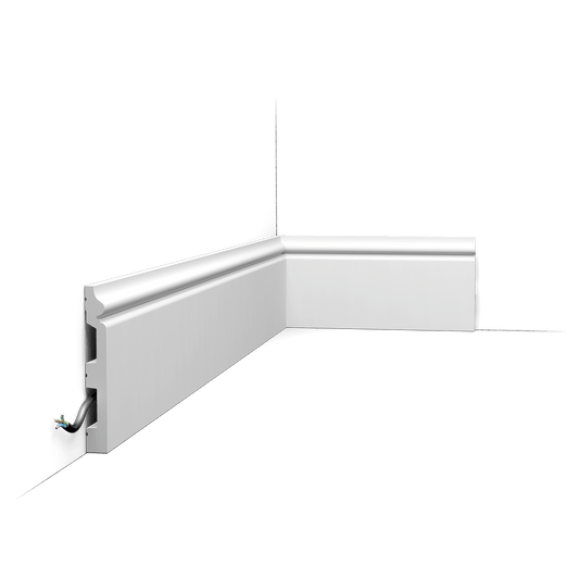 SX118-RAL9003 Orac Decor Listwa przypodłogowa biała RAL 9003 200 cm – zdjęcie produktowe