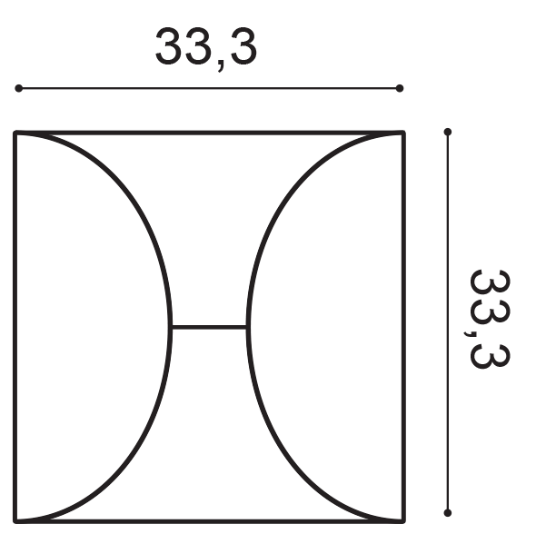 W107 Orac Decor Panel ścienny – przekrój techniczny