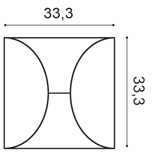 W107 Orac Decor Panel ścienny – przekrój techniczny