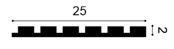 W111FR Orac Decor Panel ścienny ognioodporny 200 cm – przekrój techniczny